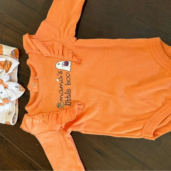 Orange and White Halloween Themed Kids Bundle 3-6 Months - Picture 8 of 12